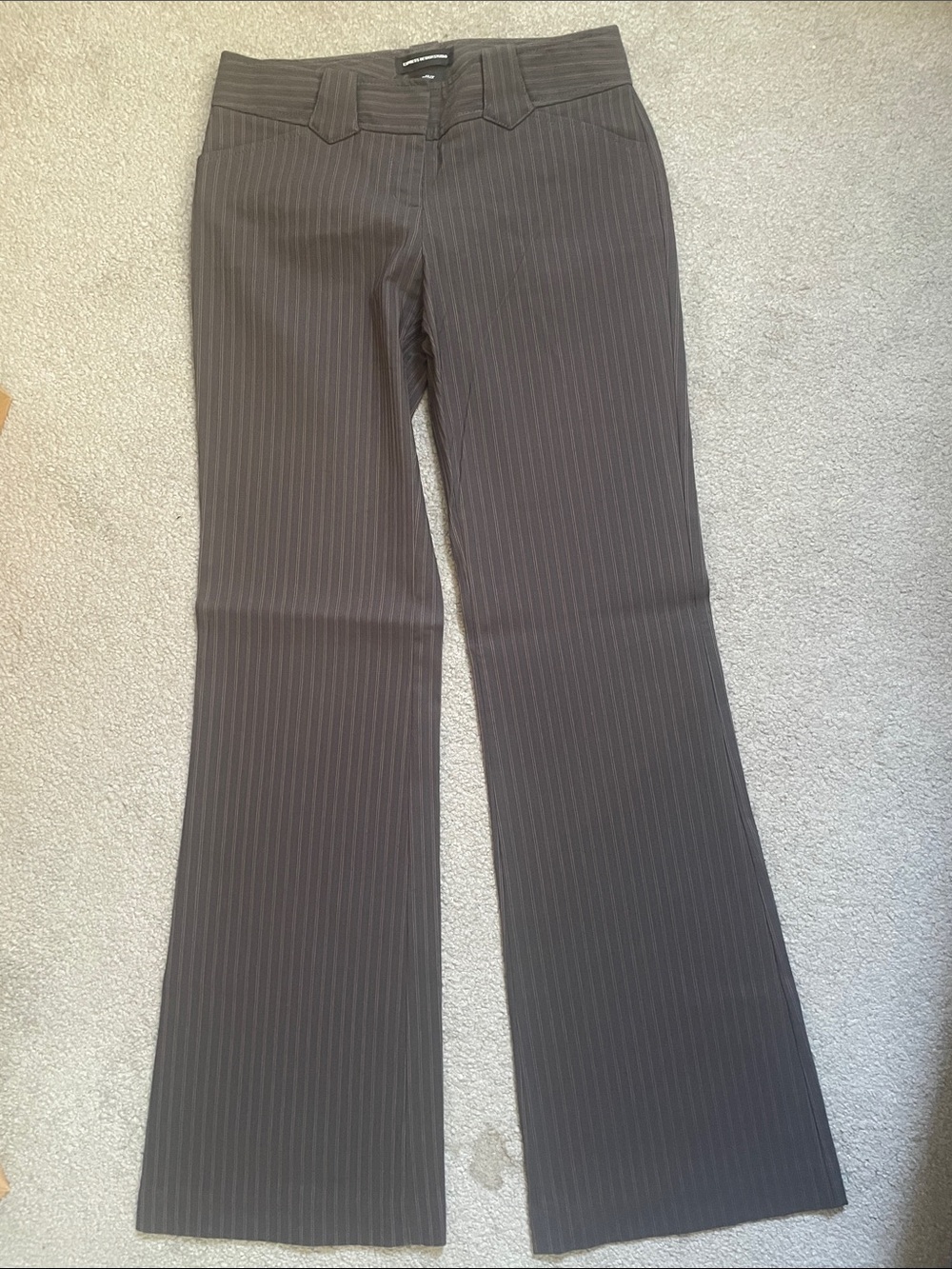 Brown Express Editor Pinstripe Pants